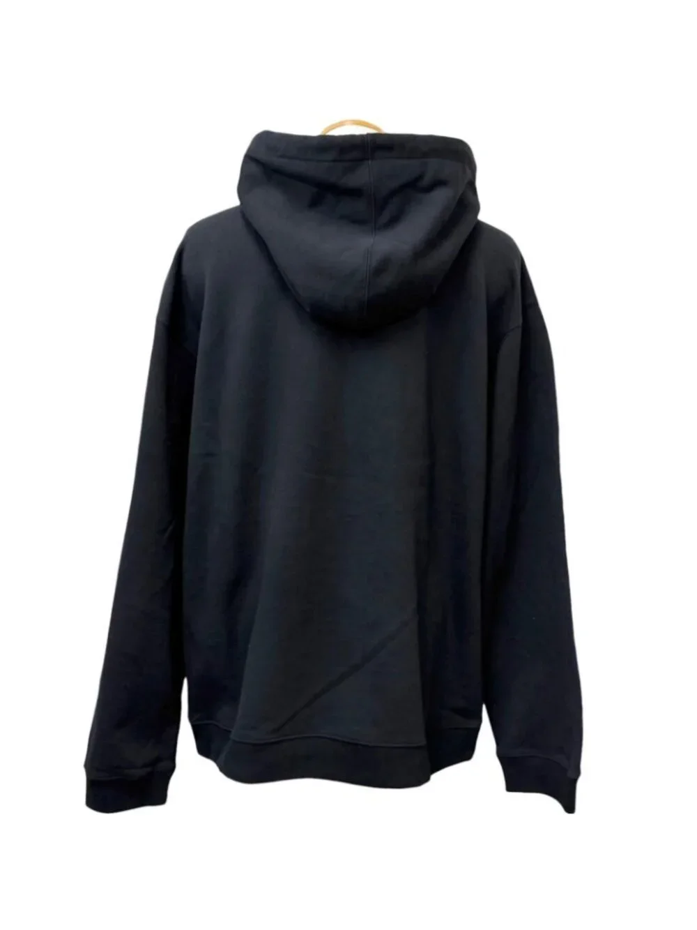 Gucci Cotton 100% Logo Print Pullover Hoodie Black XXL
